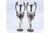 Silver Shell-Shaped Jugs with Pearly Floral Motifs For Sale - Image 10 of 11