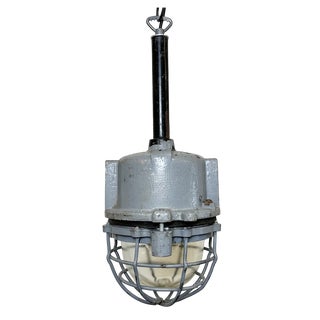 Dark Grey Cast Aluminium Explosion Proof Light from Elba, 1970s For Sale