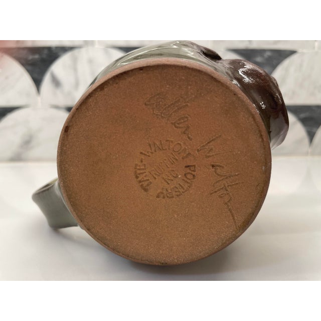 Figurative 1990s Tate Walton Pottery || Ceramic Face Mug For Sale - Image 3 of 3