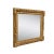 Spanish Neoclassical Rectangular Hand Carved Golden Mirror, 1970s For Sale - Image 3 of 7