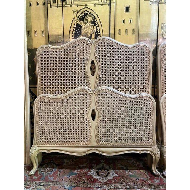 Set of Louis XV Cane Beds For Sale - Image 6 of 7