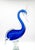 Large Vintage Cobalt Blue Murano-Style Art Glass Crested Bird Sculpture – Hollywood Regency / Coastal For Sale - Image 11 of 12