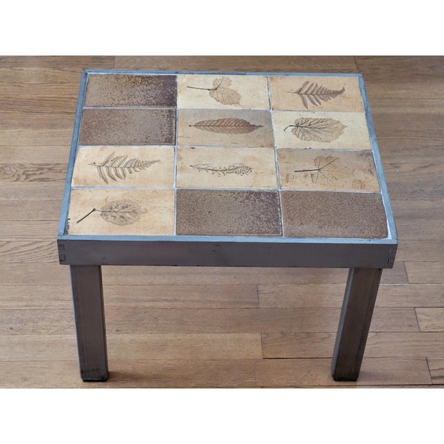 Mid-Century Modern French Riviera Herbarium Coffee Table by Roger Capron, 1970 For Sale - Image 3 of 18