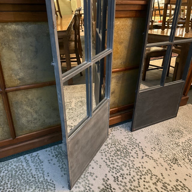 Bid K Home Paned Glass Floor Mirror For Sale - Image 11 of 12