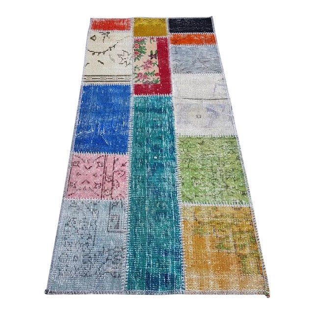 Oushak Vintage Wool Carpet For Sale