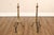 Metal Federal Style Pair Of Brass Andirons For Sale - Image 7 of 18