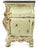 Thomasville Late 20th Century Thomasville French Provincial Painted & Distressed Marble Top Bombe Commode For Sale - Image 4 of 13