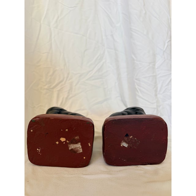 Pair of Black Labrador Retriever Bookends For Sale - Image 4 of 6
