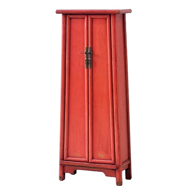 Chinese Wedding Cabinet in Red For Sale