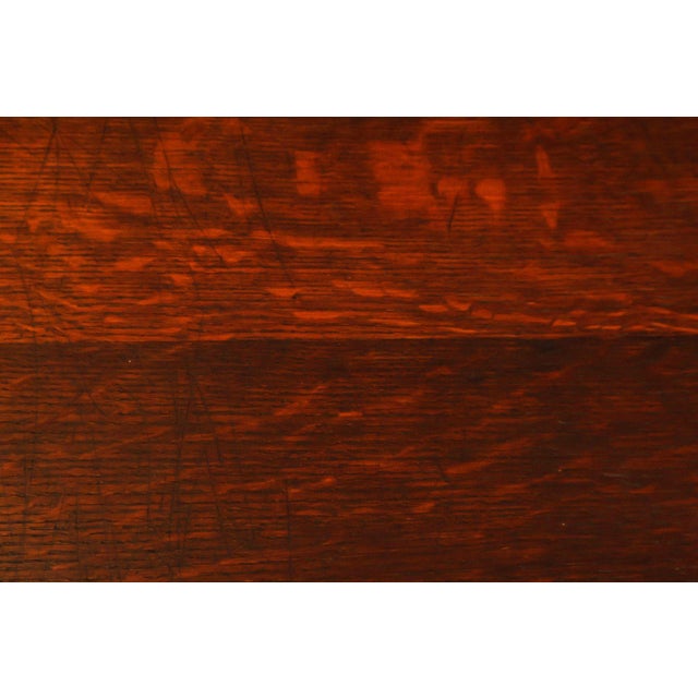 Antique L. & J.G. Stickley Mission Oak Library Table For Sale In Philadelphia - Image 6 of 18