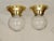 Art Nouveau Ceiling Lamps in Brass and Glass, 1890s, Set of 2 For Sale - Image 10 of 10