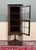 Antique English Jacobean Corner Cabinet Barley Twist Legs Glass Door Oak 1920s For Sale - Image 9 of 17
