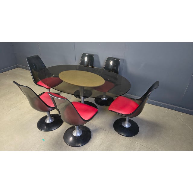 Space Age Dining Set from Chromcraft, 1970s, Set of 7 For Sale - Image 3 of 8