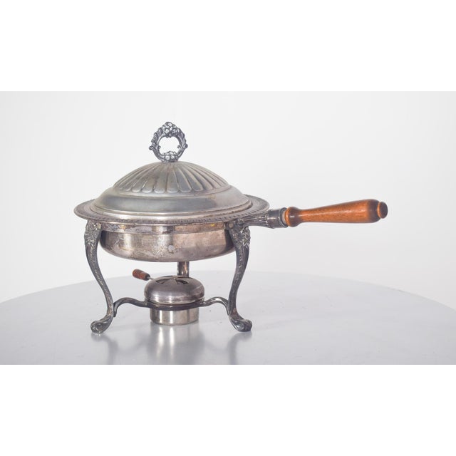 Metal Rechaud with Wooden Handle, 1910s For Sale - Image 16 of 16