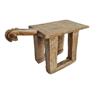 Vintage Mossi Wood Stool Burkina Faso