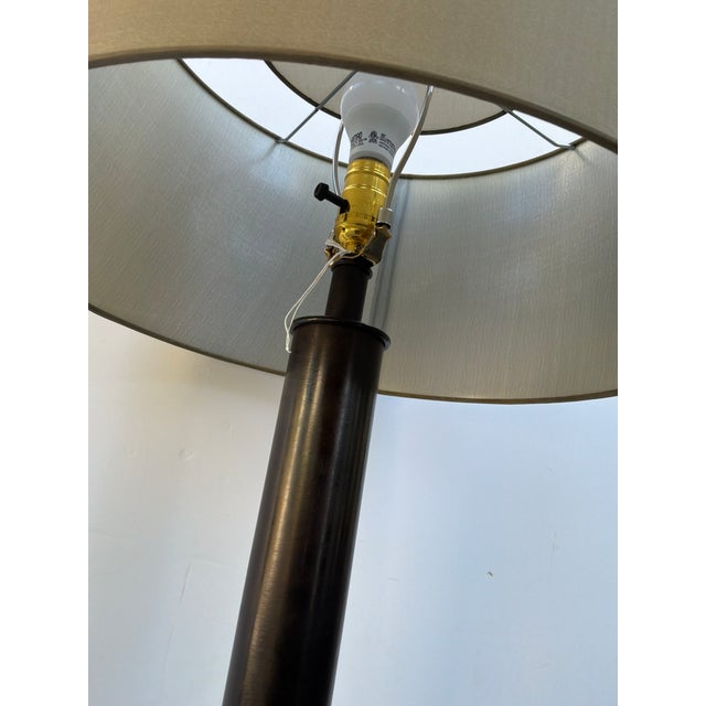 Contemporary Currey & Co Hammered Gourd Bronze Lamp For Sale - Image 3 of 8