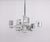 Impressive large “cubic” chandelier by italian designer gaetano sciolari, dating from the 1960s/1970s. Its geometric...
