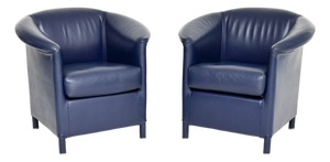 Vintage Leather Chairs from Wittmann, 1980, Set of 2