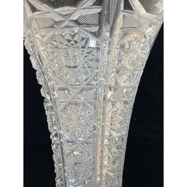 Modern Regency Crystal Vase, 1960s For Sale - Image 8 of 9
