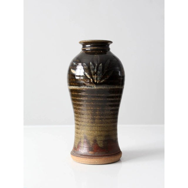 Vintage Studio Pottery Vase For Sale - Image 4 of 11