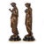 French Pair of French Antique Bronze Sculpture “Uranie” and “Erato” by Emile Picault For Sale - Image 3 of 18