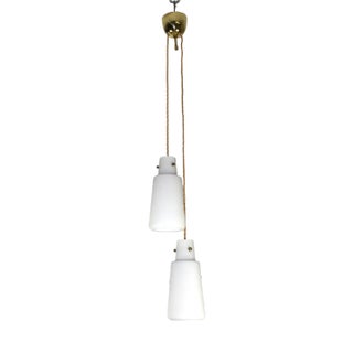 Double Pendant Lamp by Nikoll, 1950s For Sale
