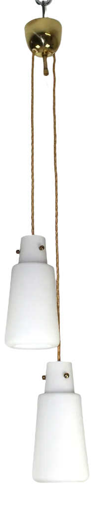 Double Pendant Lamp by Nikoll, 1950s