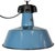 Industrial Blue Enamel Factory Lamp with Cast Iron Top, 1960s For Sale - Image 18 of 18