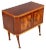 Mid-Century Art Deco Walnut & Burl Inlaid Nightstands from Consorzio Esposizione Mobili Cantù, Set of 2 For Sale