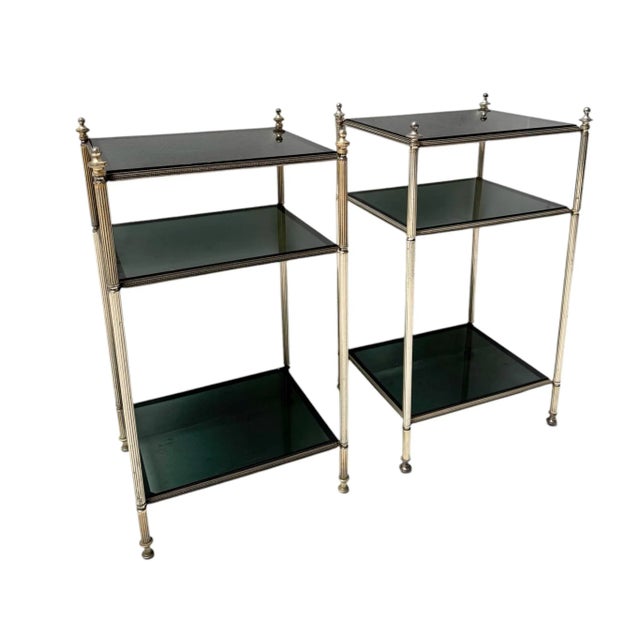 Metal Hollywood Regency Side Tables by Maison Jansen, 1940s, Set of 2 For Sale - Image 7 of 10