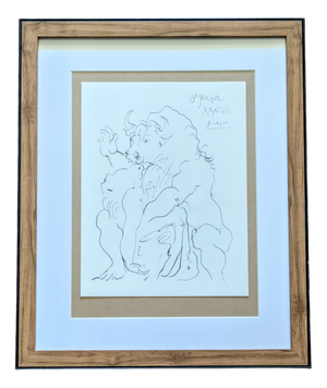 Pablo Picasso, Woman and Bull, 1973, Lithograph