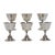 A good set of six Mid Century Modern sterling silver wine goblets, by Alphonse La Paglia (1907-1953), for International...