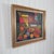 This 1961 swedish mid-century modern oil painting is a striking triumph of post-war cubism and geometric abstraction....