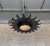 Mid-Century Modern Spanish 1950s Sunburst Leaf Ceiling Fixture With Frosted Glass For Sale - Image 3 of 14