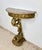 Italian Giltwood Demi-Lune Table with Marble Top, 1950 For Sale - Image 6 of 9