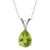 Natural Peridot Pear Cut Pendant, August Birthstone Statement Pendant for Woman For Sale