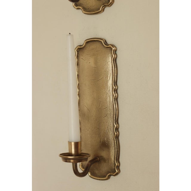 Mid-Century Swedish Brass Sconces from Scandia, Set of 2 For Sale - Image 13 of 14