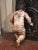 18th Century Italian Carved Polychrome Baby Jesus Figure With Glass Eyes For Sale - Image 9 of 11