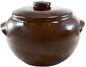 Rustic Farmhouse Stoneware Lidded Bowl