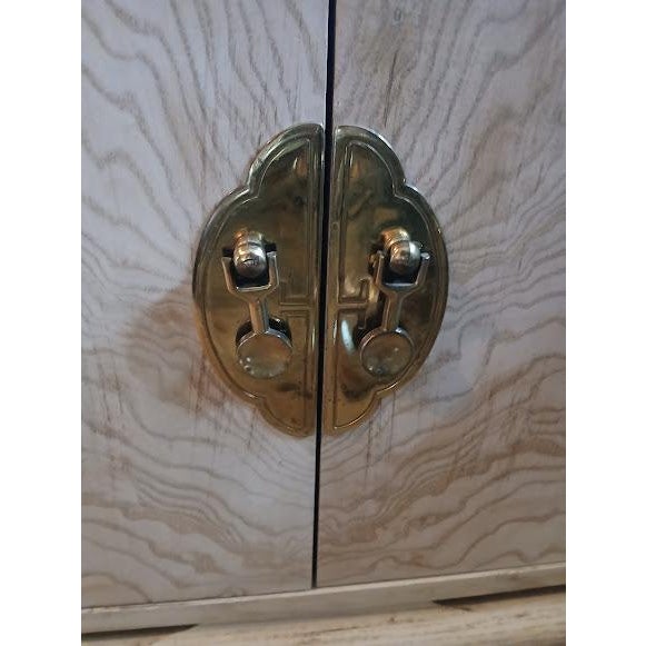 Crafted with an eye for both functionality and aesthetics, this Altavista by Lane Ming Style end table cabinet...