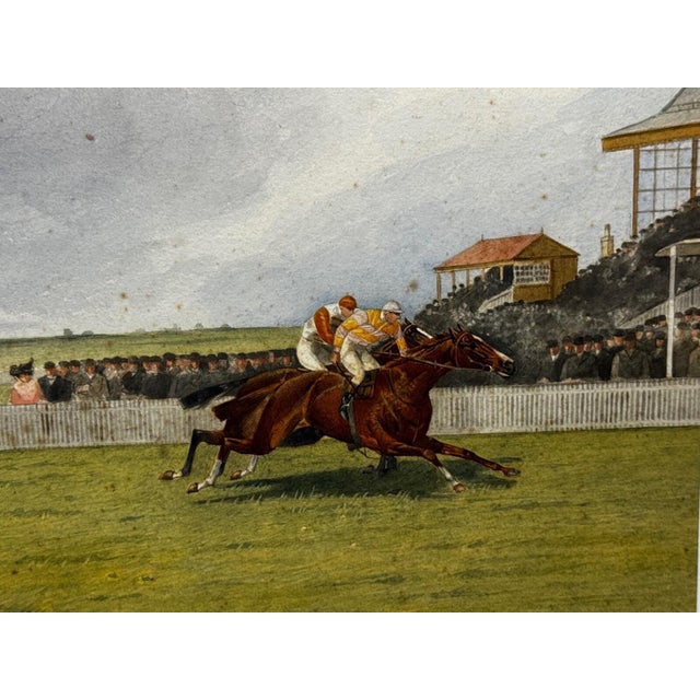 Edwardian Sporting Watercolour by Isaac James Cullin (1859–1942) the 1910 Two Thousand Guineas, Newmarket Neil Gow’s Classic Victory – Signed & Dated For Sale - Image 16 of 18