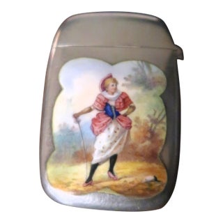 Gorham Antique Silver and Enamel Match Safe (Vesta), Listed, Circa 1892 For Sale