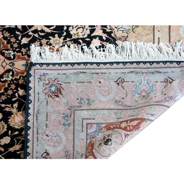 Vintage Persian Tabriz Rug For Sale - Image 4 of 15