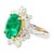 Late 20th Century Late 20th Century 6.79 Carat Minor Oil Colombian Emerald and Diamond 18k Gold Ring Size 6 For Sale - Image 5 of 10