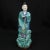 Ceramic Early 20th Century Chinese Porcelain Polychrome Nobleman and Wife Figures - A Pair For Sale - Image 7 of 12