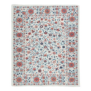 4.7x5.6 Ft Embroidered Silk Wall Hanging. New Table Cover. Authentic Sofa Throw For Sale