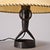 Mid-Century Modern Hammered Iron Table Lamp by Léopold Gest, France, 1970 For Sale - Image 3 of 10