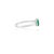Classic 14k Gold Natural Emerald & Diamond Three Stone Ring Size 7 For Sale In New York - Image 6 of 11