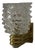 Round Murano Glass and Brass Light Pink Wall Sconce, 2000 For Sale