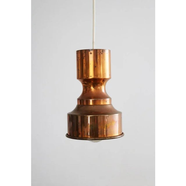 Metal Danish Copper Pendant Lamp, 1960s For Sale - Image 7 of 7